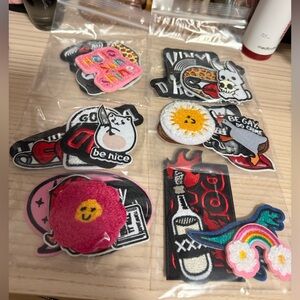Assorted Embroidered Iron-On Patches